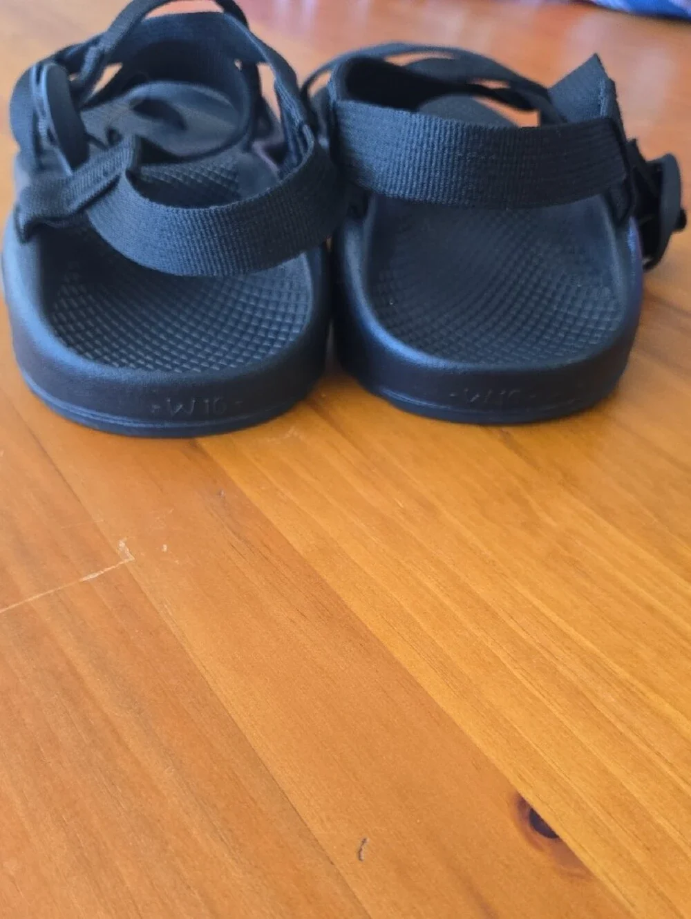 Chacos Womens All Black Adjustable Sandals